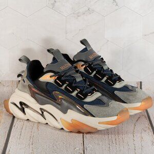 Mazino Crinoid-070 Sneaker Shoes Mens Color Gray Black Orange 185687 Size 10